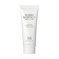 Mario Badescu Rolling Cream Peel for AHA for All Skin Types | Face Treatment with Lactic Acid & Kaolin | Visibly Improves Uneven Skin Texture | 2.5 Fl Oz