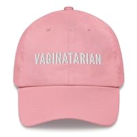 Vaginatarian Hat (Embroidered Dad Cap) Funny Vagina Lover Hat