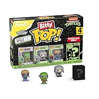 Funko Bitty Pop! Teenage Mutant Ninja Turtles Mini Collectible Toys 4-Pack - Donatello, Shredder, Baxter Stockman & Mystery Chase Figure (Styles May Vary)