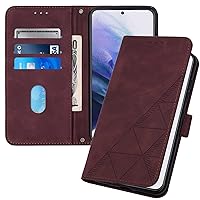 Case for Samsung Galaxy A35 5G Wallet Case, Galaxy A35 5G Phone Case with Card Holder Kickstand Magnetic Closure Durable Leather Shockproof Flip Cover for Samsung Galaxy A35 5G Red YBS