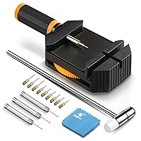 Watch Link Removal Kit, Watch Band Sizing Tool For Watch Bracelet Adjustment & Watch Pins Replacement, Watch Link Remover, Watch Hammer, With User Manual, 3pcs Punch Pins, 9pcs Spare Needles