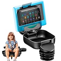 Integral Kids Console for Car Seat - Upgraded Car Organizer for Kids Adjustable Tablet Mount - Car Seat Cup Holder Console with Storage Container - Roadtrip Essentials for Kids - Large Base