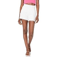 PAIGE Women's Flaunt Ultra High Rise Slightly a Lined Waist to Hip Ratio in Crisp White