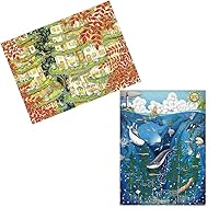 Two Plastic Jigsaw Puzzles Bundle - 1200 Piece - Smart - Sweet Home and 1200 Piece - Smart - Under The Sea [H2370+H2451]