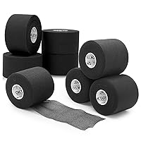 4 Rolls Beige Athletic Tape and 4 Rolls Black Pre Wrap Tape
