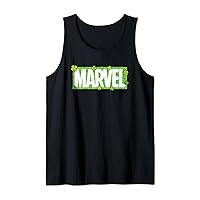 Marvel Logo Four-Leaf Clovers Green St Patrick’s Day Tank Top