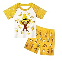Kids Boys Girls Casual Shortset Cute Tshirt and Shorts Outfits 2-6 Years