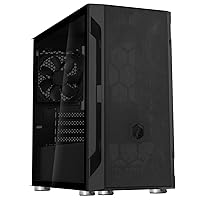 SilverStone Technology FARA H1M, Micro-ATX, Steel mesh, tempered glass, plastic front panel, steel body, 120mm fan x 1 included, SST-FAH1MB-G