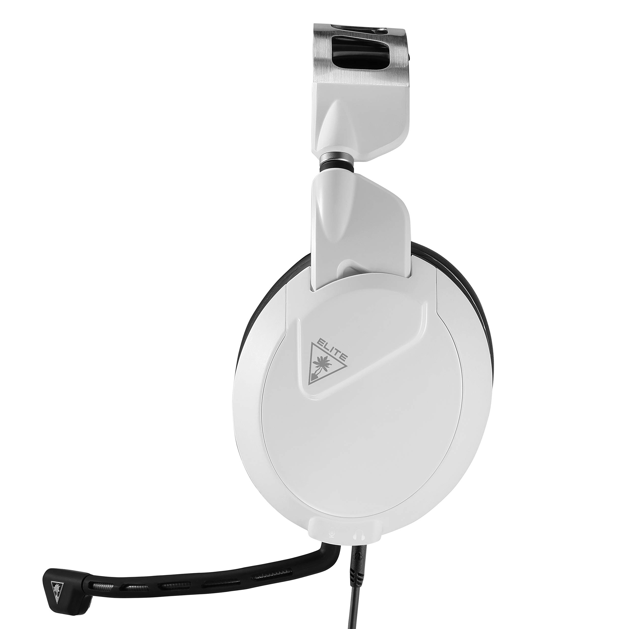 Turtle Beach Elite Pro 2 Performance Gaming Headset for PC & Mobile with 3.5mm, Xbox Series X| S, Xbox One, PS5, PS4, PlayStation, Nintendo Switch – 50mm Speakers, Metal Headband - White