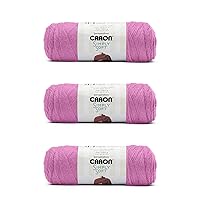 Caron Simply Soft BlackBerry Yarn - (Pack of 3) of 170g/6oz - Acrylic - 4 Medium (Worsted) - Knitting/Crochet