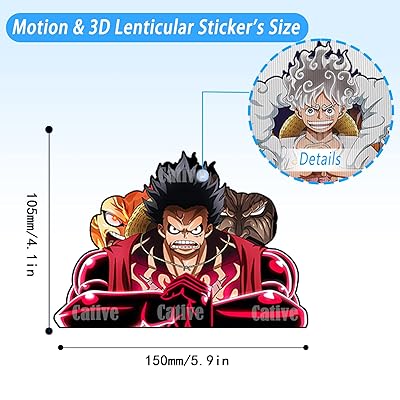 3D Anime Stickers Car Stickers Waterproof Car Decals Japanese Manga Motion  Sticker for Automotive Computer Laptop Skateboard Wall Decor Cool Stickers