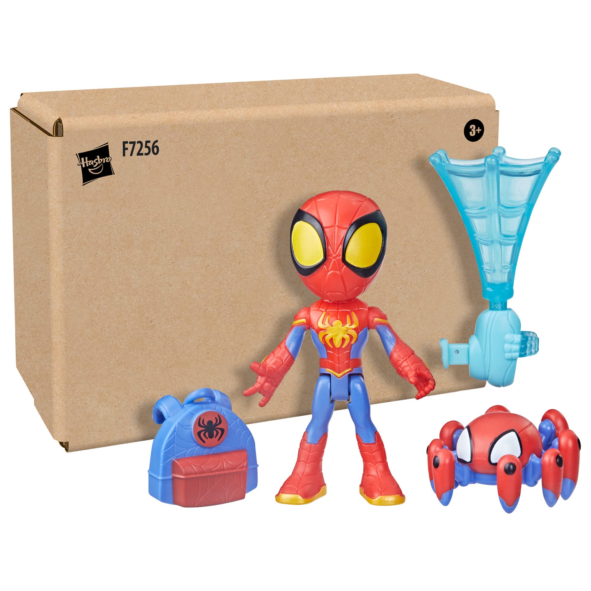 Marvel Spidey and His Amazing Friends Web-Spinners Spidey Action Figure with Accessories, Web-Spinning Accessory, Toys for Kids, Ages 3 and Up