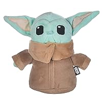 Star Wars for Pets Mandalorian The Child Plush Figure Dog Toy | 9 Inch Medium Dog Toy from The Mandalorian - Soft and Plush Dog Toys, Safe Fabric Squeaky Dog Toy for All Dogs