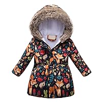 Toddler Girls Coats Thick Warm Hooded Windproof Coat Outwear Jacket Clothes Girl Puppy Coats