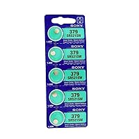 Sony Silver Oxide Batteries Size 379 (SR521SW)(Pack of 5)