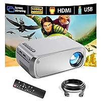 Mini Projector for Phone and Movies, Portable Projectors for Outdoor & Indoor Home Theater, Compatible with Tablet TV Box Fire Stick PS5 Laptop etc