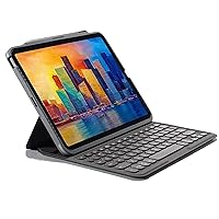 Detachable Case and Wireless Keyboard for Apple iPad Pro 12.9, Multi-Device Bluetooth Pairing, Backlit Laptop-Style Keys, Apple Pencil Holder, 6.6ft Drop Protection (Charcoal)
