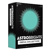 Astrobrights Mega Collection, Colored Cardstock, Punchy Pastel Blue Bliss, 320 Sheets, 65 lb./176 gsm, 8.5