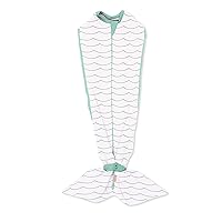 SwaddleMe Room to Grow Pod – 0-6 Months, 1-Pack (Teal Waves) Expandable Baby Swaddle Grows with Baby and Helps Prevent The Startle Reflex for Comfortable Sleep
