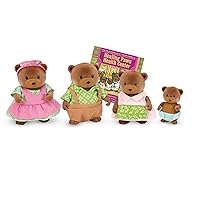 Li'l Woodzeez – Healthnuggle Bear Family Set – 4 Collectible Doll Figures with Storybook – Pretend Play Toy – Gift for Kids Age 3+