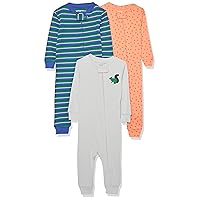 Amazon Essentials Unisex Toddlers and Babies' Snug-Fit Cotton Footless Sleeper Pajamas, Multipacks