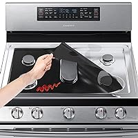 Stove Cover, Stove Top Protectors Samsung Gas Range Reusable Gas Stove Burner Covers, Non-Stick Stove Liner Compatible Samsung Gas Stove, Washable Stove Protector Keep Stove Clean, Black