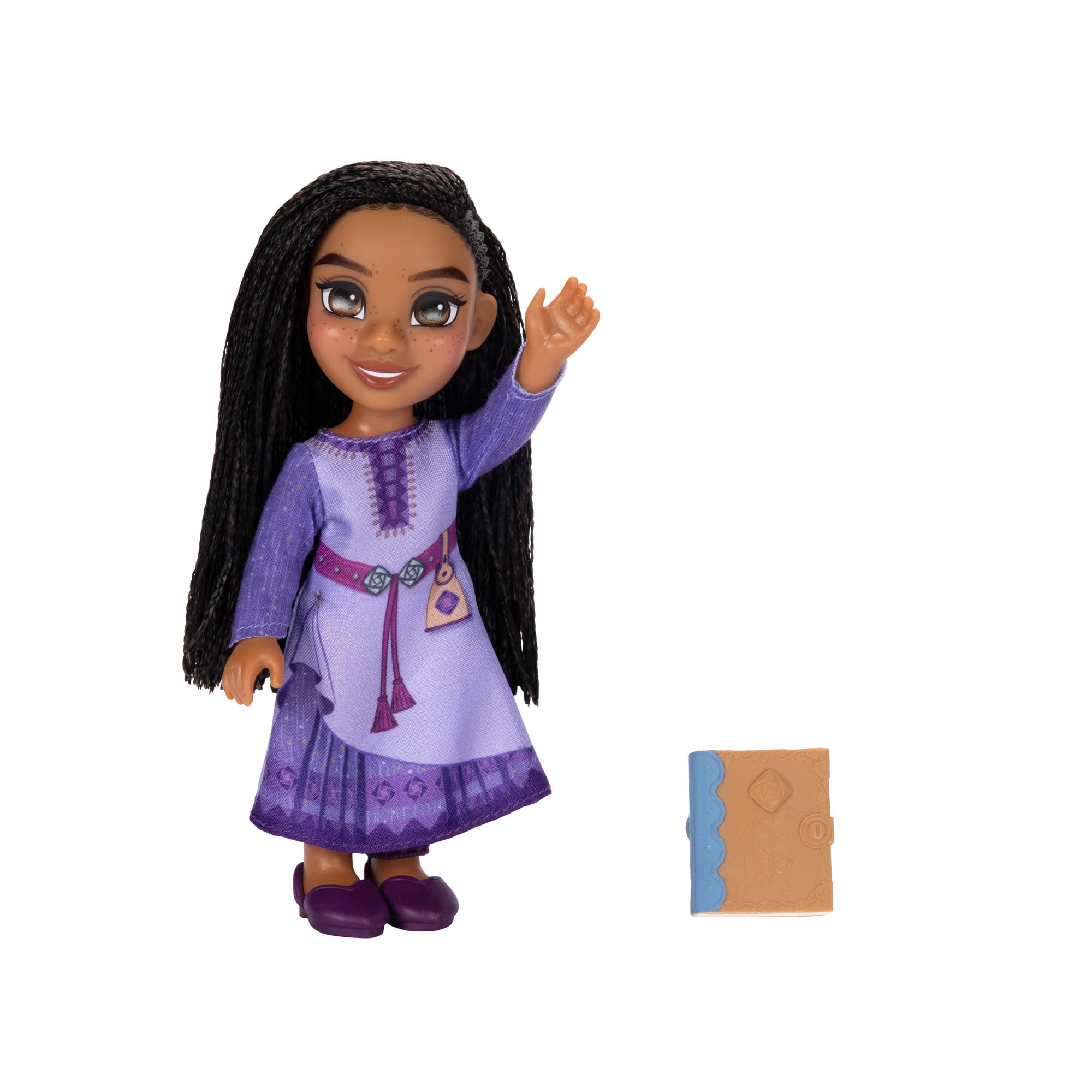 Disney Asha Petite Doll 6 Inches Tall, Pocket Size with Authentic Movie Fashions
