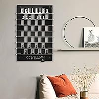 Vertical Chess Set, Wall Hanging Game Board