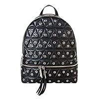 MICHAEL Michael Kors Rhea Grommeted Leather Backpack - Black