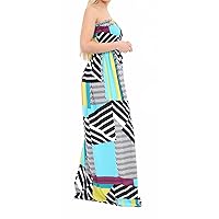 Ladies Printed Boobtube Bandeau Sheering Maxi Womens Sleeveless Summer Dress Small/XXX-Large
