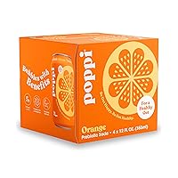 Poppi Orange Prebiotic Soda 4pk, 12 FZ