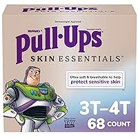 Pull-Ups Boys' Skin Essentials Potty Training Pants, Training Underwear, 3T-4T (32-40 lbs), 68 Ct