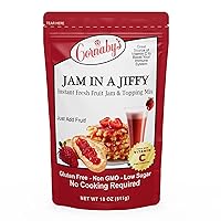 Cornaby's Jam in a Jiffy - Instant Fresh or Freezer, No Cook, Low Sugar Jam Mix | Easiest Way To Make Delicious, Low Sugar, Low Calorie Homemade Jam and Dessert Toppings | Net Wt. 18 oz.…