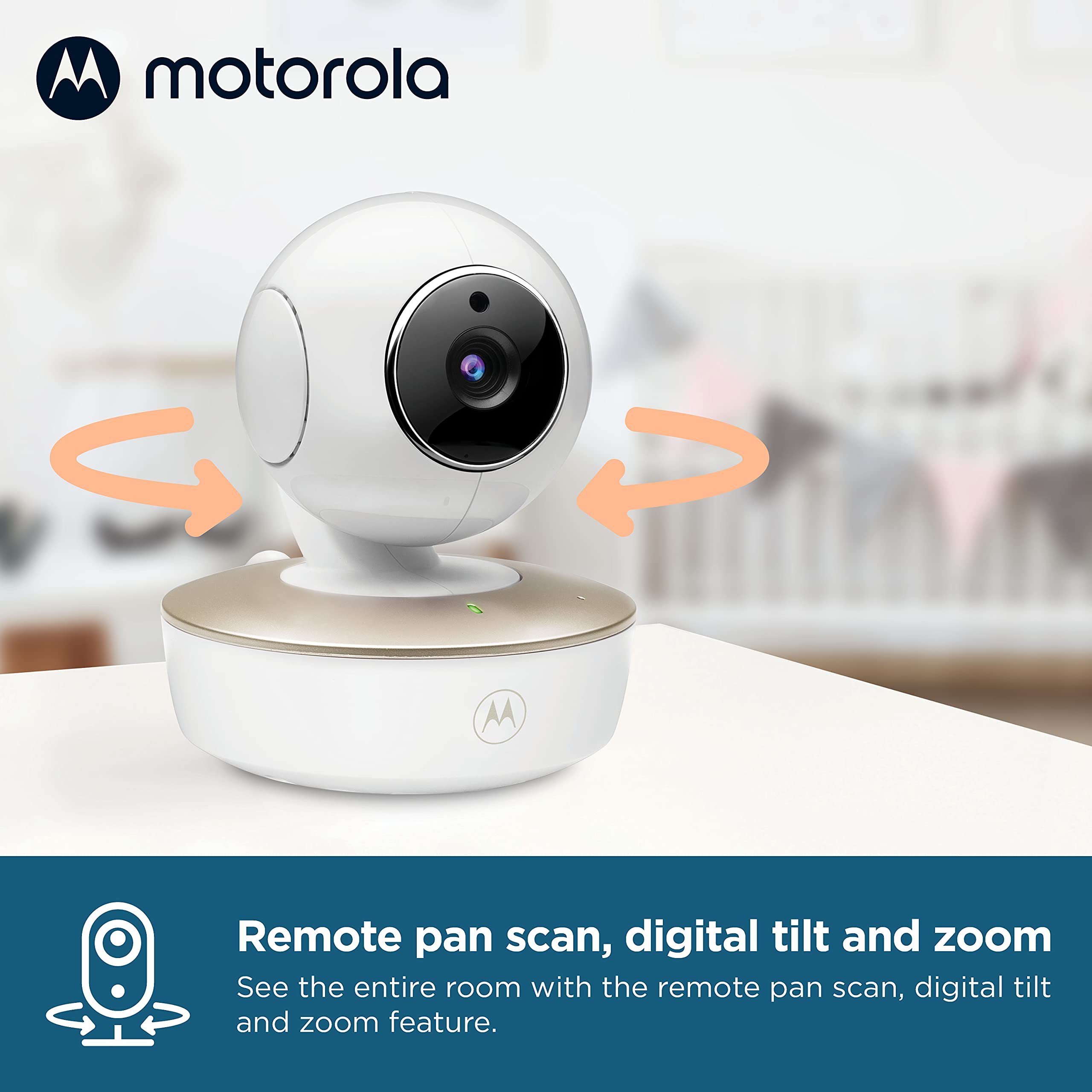 Motorola Baby Monitor-VM50G Video Baby Monitor with 2 Cameras, 1000ft Range 2.4 GHz Wireless 5