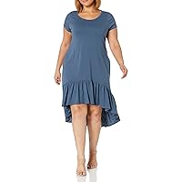 Avenue Women's Plus Size Dress Ella Ruff PLN