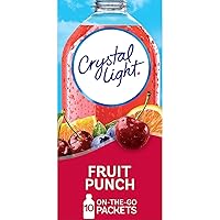 Crystal Light On The Go Fruit Punch Drink Mix, 10-Count Boxes (Pack of 6)