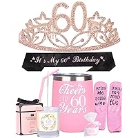 60th Happy Birthday Gift for Women, 60th Birthday Gift for Woman, I'm 60, Best Turning 60 Year Old Birthday Gift Ideas for Wife, Mom, Her