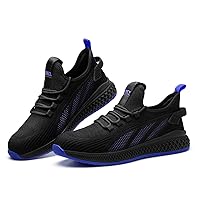 SPIEZ Unisex Safety Shoes with Composite Toe Cap, Puncture Proof Breathable Work Shoes for Men and Women, Slip on Fashion Sneakers for Work and Daily Wear