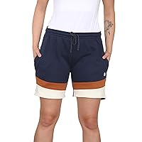 Bahob® 1 & 3 Pack Women's Fleece Short Summer Shorts with Elasticated Waistband 3 Pockets Knee Length Sweat Shorts Jogging Sport Workout Hiking Gym Athletic Running Shorts S-3XL