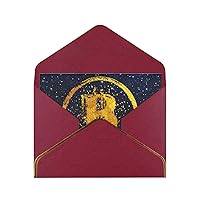Greeting Cards Retro-Galaxy-Bitcoin-Blockchain Envelope Blank Cards Cards For All Occasions,Birthday,Thank You,Wedding