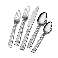 Dawson Frost Stainless Steel Flatware, 20-Piece Set, Service for 4