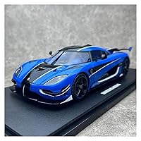 Scale Model Vehicles 1:18 for Koenigsegg Agera Blue Sports Car Finished Vehicle Large Toy Car Resin Model Car Art Collection Diecast Model