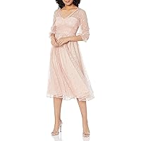 Adrianna Papell Women's Glitter Tulle Dress