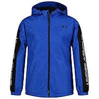 Under Armour Boys' Windbreaker, Zip-up Jacket, Water Repellent and Windproof