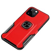 iPhone 12 Ring Case Red with Tempered Glass & Stylus 800-1-02