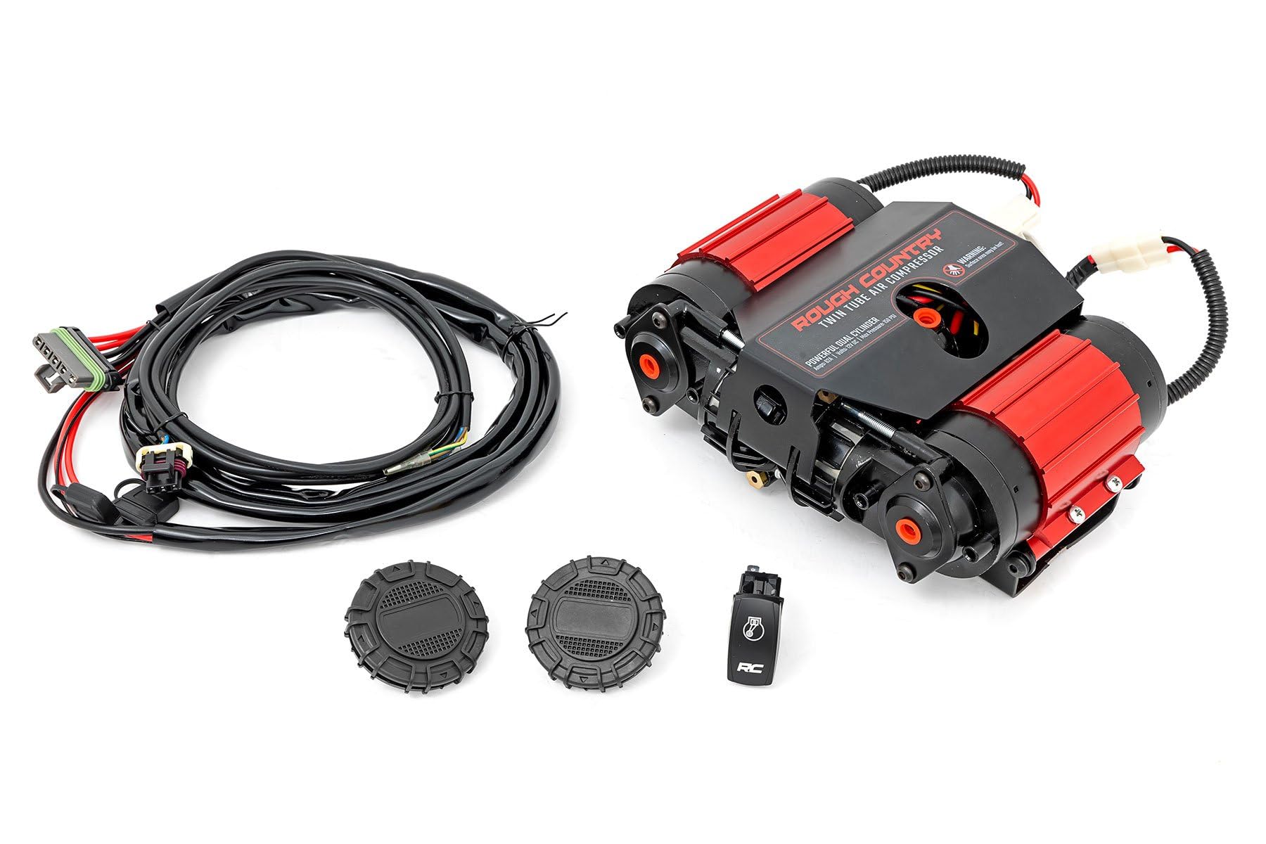 Rough Country Twin Air Compressor Kit | 12V | 150PSI | 6.16 CFM - RS205