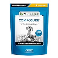 VETRISCIENCE Composure Clinically Proven Calming Chews, Chicken, Six 15-Chew Packs