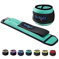 Yes4All Wrist & Ankle Weights Pair 1lb -10lbs for Women, Men, Kids Adjustable Strap - Walking, Pilates, Gym Fitness Workout