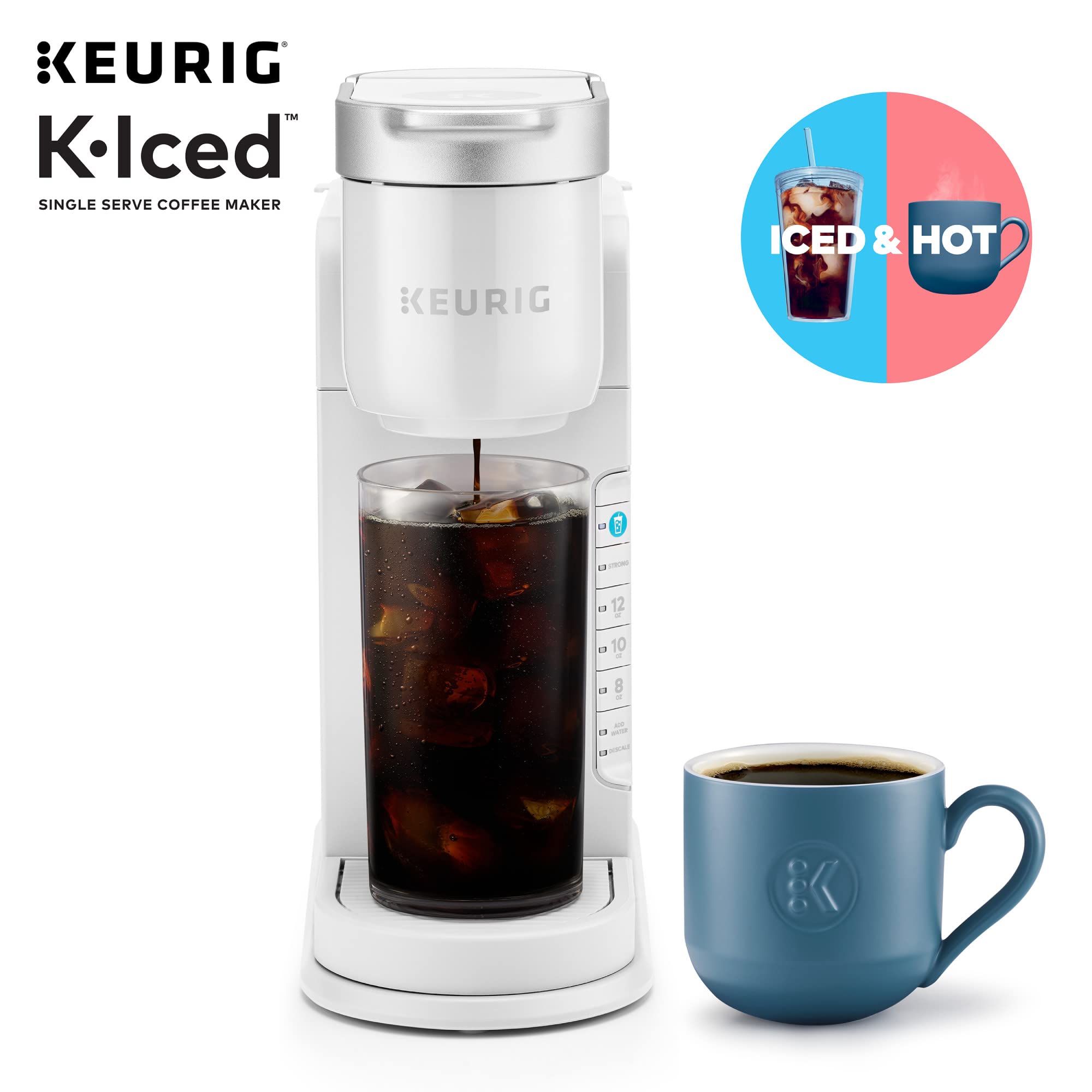 Keurig K-Iced Single Serve Coffee Maker, White