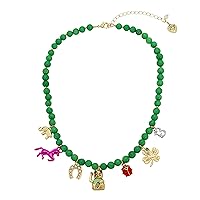 Betsey Johnson Womens Lucky Charm Necklaces